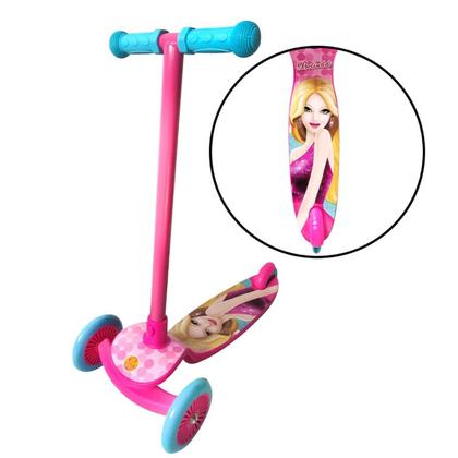 Imagem de Patinete Menina Belinda Princesa Rosa Radical Ajustável 50Kg