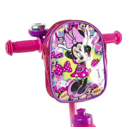 Imagem de Patinete Minnie 3 Rodas Com Garrafa E Mochila - HBR0589