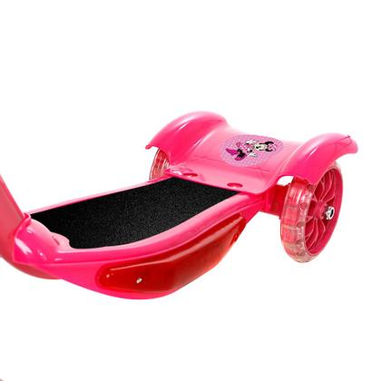 Imagem de Patinete p Crianças da Minnie 3 Rodas Luz e Som Brinquedo