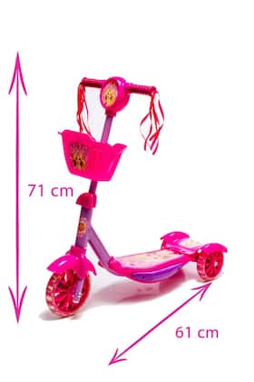 Imagem de Patinete Para Criança 3 4 5 6 7 Anos Ajusta Altura ECapacete