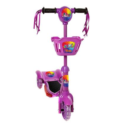 Imagem de Patinete Para Crianças Trolls Scooter 3 Rodas Brinquedo