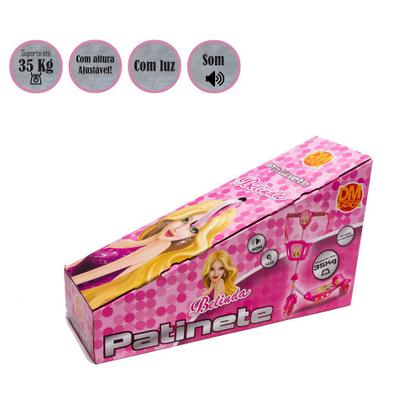 Imagem de Patinete Rosa Belinda Com Capacete Confiável