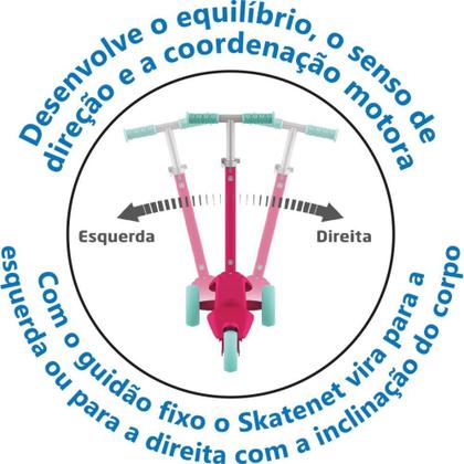 Imagem de Patinete Skatenet LED Ajustável PK 80KG