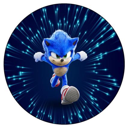 Imagem de Patinete Sonic SEGA 3 Rodas Brinquedo Criança Com Led