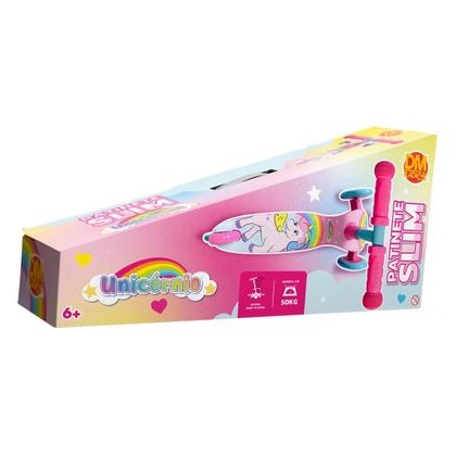 Imagem de Patinete Unicórnio Radical Menina Ajustável Infantil Rosa