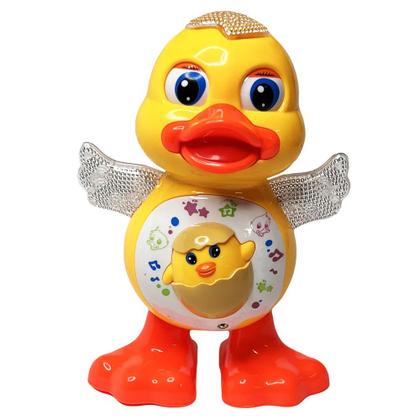 Imagem de Patinho Dançante Brinquedo Infantil Pato Bebê Musical E Luz