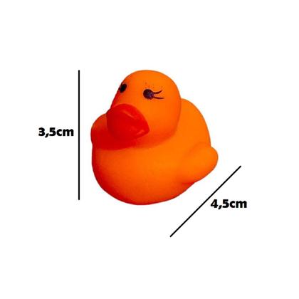 Imagem de Patinho De Borracha Para Banho Kit Com 3 Unidades Pato Macio