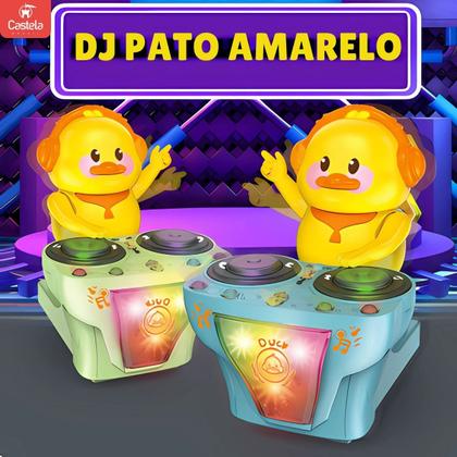 Imagem de Patinho DJ Bate e Volta Divertido Som e Luzes Verde Brinquedo Infantil Castela