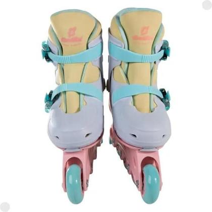 Imagem de Patins 4 Rodas Inline Roxo Com Kit de Proteção 30 ao 33 AD03RX Fênix