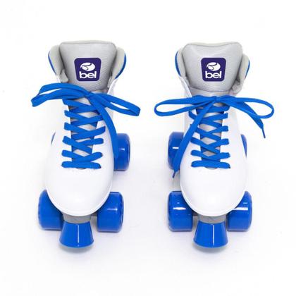 Imagem de Patins Bel Quad - Retro Basic Branco/Azul Tam 35