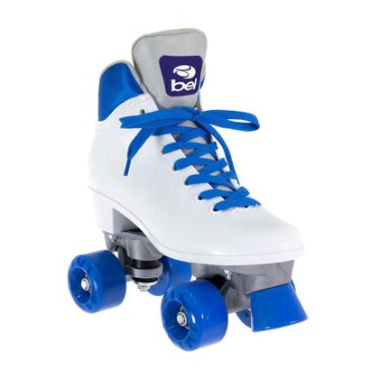 Imagem de Patins Bel Quad - Retro Basic Branco/ Azul Tam 38