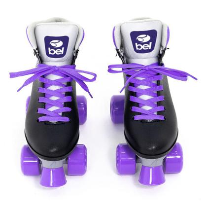 Imagem de Patins Bel Quad Retro Basic Preto/Roxo Tam 35 