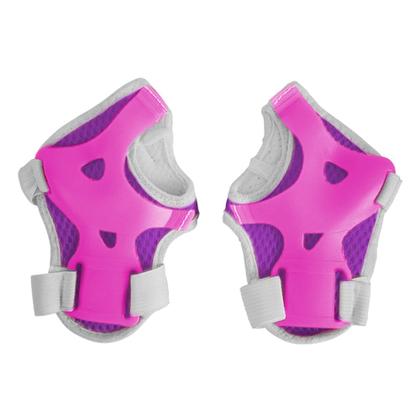 Imagem de Patins Com Proteção 30 Ao 41 Menina Rosa Ajustável Infantil - Dm Toys