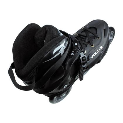 Imagem de Patins freestyle traxart volt+ 3 preto - 110mm abec-9 cromo