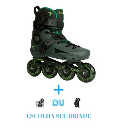 Imagem de Patins freestyle/urbano traxart revolt verde abec 9