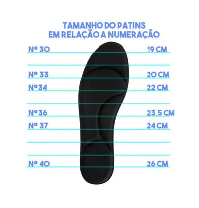 Imagem de Patins Infantil Ajustável com Kit De Proteção