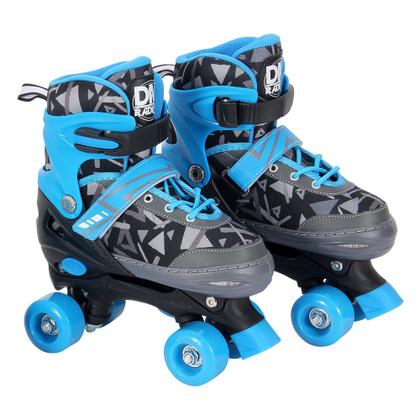 Imagem de Patins Infantil C/ Acessórios Roller Ajustável Até 80kg - Dm Toys