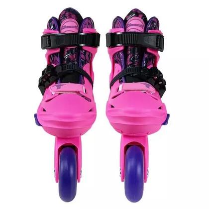 Imagem de Patins Infantil Freemix Rosa - 68/70mm ou 70/72mm ABEC-9