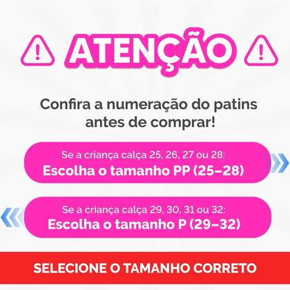 Imagem de Patins Infantil Roller Quad 4 Rodas Ajustável + Kit Proteção