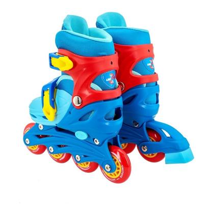 Imagem de Patins Infantil Tri-Line Ajustável 30 - 33 Azul Unitoys 1504