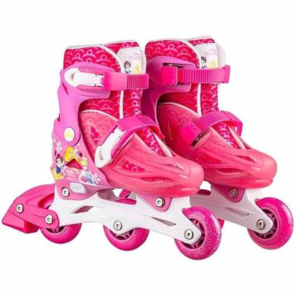 Imagem de Patins Inline Ajustável 2 em 1 31/34 Princesas - Multikids