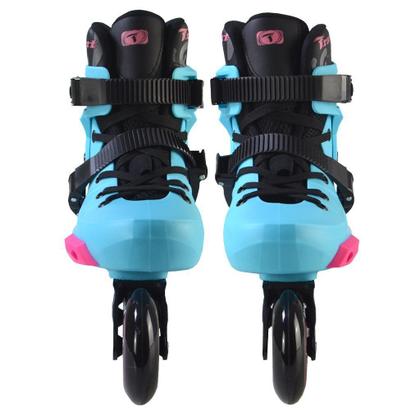 Imagem de Patins Inline Feminino Masculino Freestyle Urban Traxart Revolt Azul Roller 80MM ABEC 9