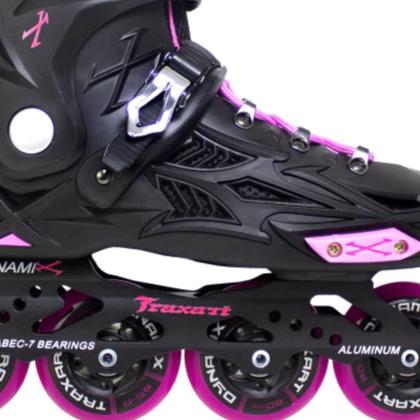 Imagem de Patins Inline Freestyle Traxart Dynamix Rose - 80mm ABEC-7
