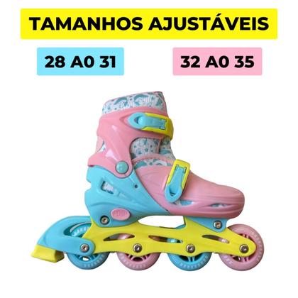 Imagem de Patins Inline Triline Tamanho Ajustável Glumi