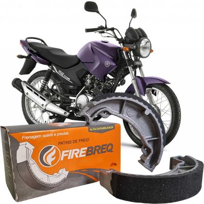 Imagem de Patins Lona de Freio Firebreq Fazer Ybr Factor Neo Crosser Crypton Virago RD RX DT TT TDR