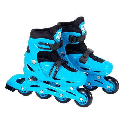 Imagem de Patins Masculino Com Acessórios Menino Azul 30 Ao 41 Até 80kg - Dm Toys