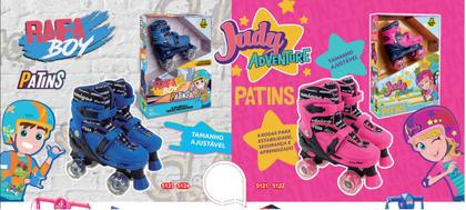 Imagem de Patins Menina Judy Adventure Rosa Com Luz - Samba Toys