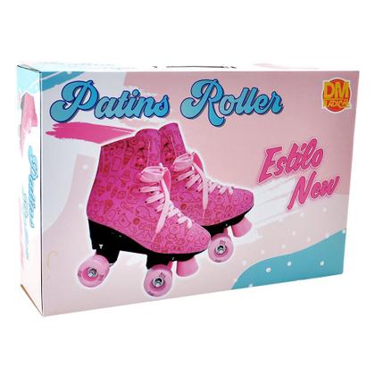 Imagem de Patins Roller Estilo New  Rosa - Tamanho 32