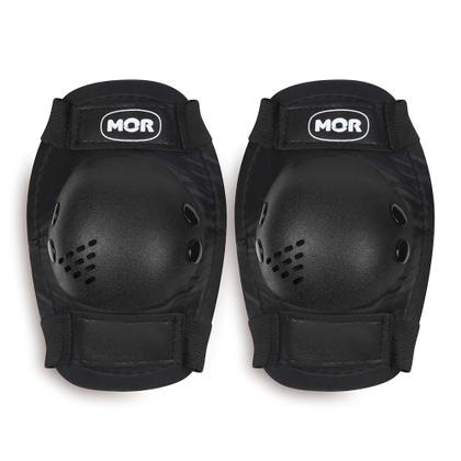 Imagem de Patins Roller Infantil Regulável Rosa ou Preto E Kit Segurança C/ Capacete Joelheira e Munhequeira Mor