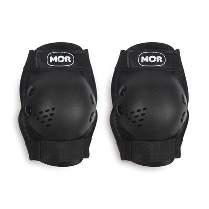 Imagem de Patins Roller Infantil Regulável Rosa ou Preto E Kit Segurança C/ Capacete Joelheira e Munhequeira Mor