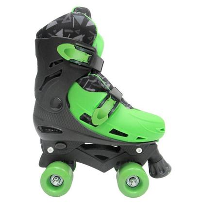 Imagem de Patins Roller Meninos Meninas 4 Rodas Com Freio Juvenil Ajustável - Dm Toys