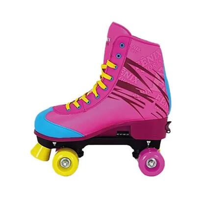 Imagem de Patins Roller Skate Ajustável 4 Rodas Fenix Rosa (35 - 38)