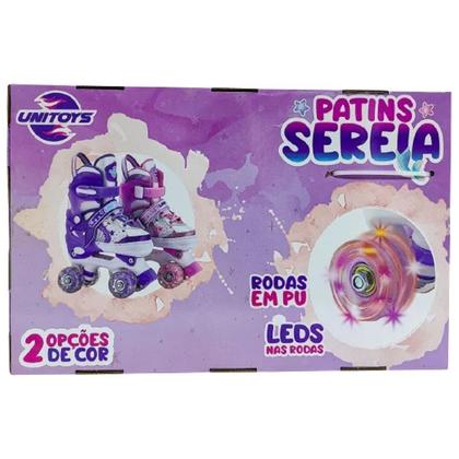 Imagem de Patins Sereia Quad 4 Rodinhas Com Luzes Para Meninas (30-33)