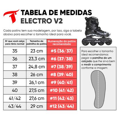 Imagem de Patins Traxart Electro V2 Freestyle - 80mm ABEC-9 Cromo