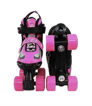 Imagem de Patins Traxart Flash Quad Infantil - Rodas LED - 54mm