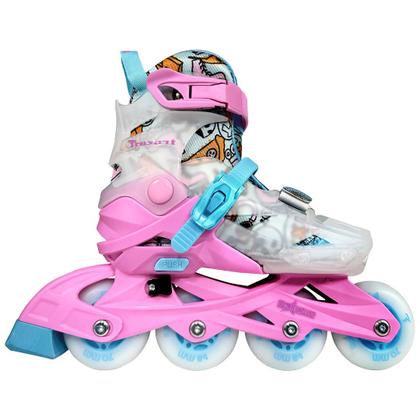 Imagem de Patins Traxart Infantil Ajustável Star Light Com LED Abec-9