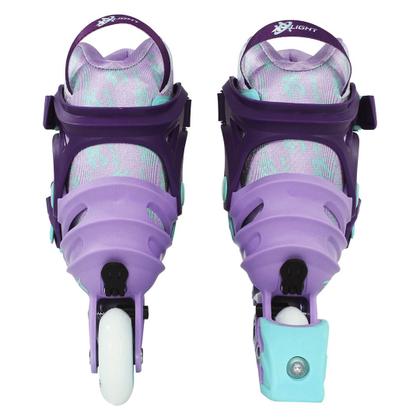 Imagem de Patins Traxart Infantil X-light Roxo Rodas LED - 68/70mm ou 70/72mm ABEC-9