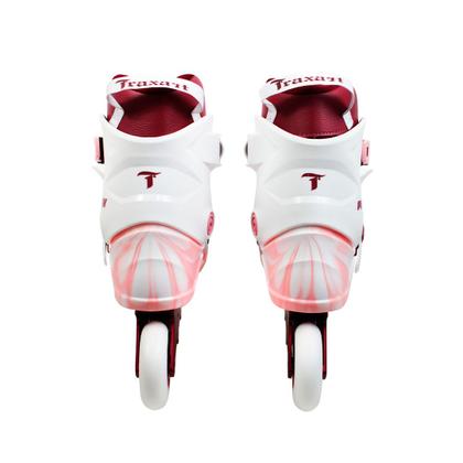Imagem de Patins Traxart Mesh Branco/Pink - 80mm ABEC-9 Cromo