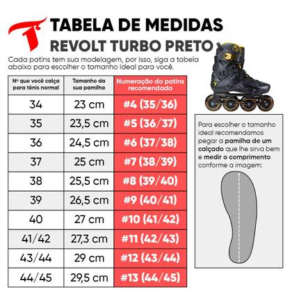 Imagem de Patins Traxart Revolt Turbo Black Gold  Inline Freestyle - 80mm ABEC-9 Cromo