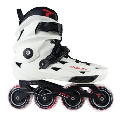 Imagem de Patins Traxart Volt + 2.0 Branco  Inline Freestyle - 80mm ABEC-9