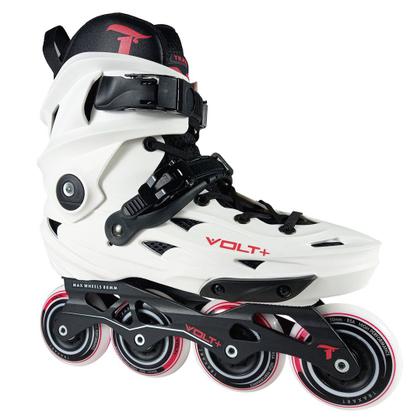 Imagem de Patins Traxart Volt + 2.0 Branco  Inline Freestyle - 80mm ABEC-9