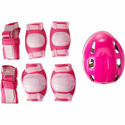 Imagem de Patins Tri-Line/In-Line Ajustáveis com Acessórios - 26/29 - Rosa - Fênix