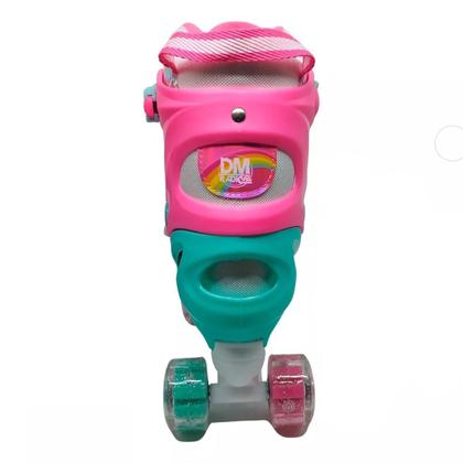 Imagem de Patins Unicórnio Infantil 4 Rodas Nº 34-37 Menina Ajustável