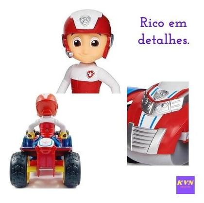 Imagem de Patrulha Canina Boneco Brinquedo Veiculo Solido Ryder Sunny