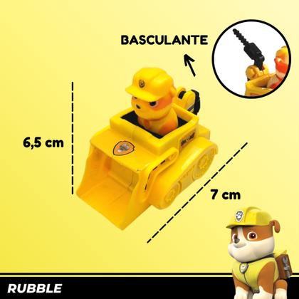 Imagem de Patrulha Canina Brinquedo Kit 6 Carrinho Fricção Patrol