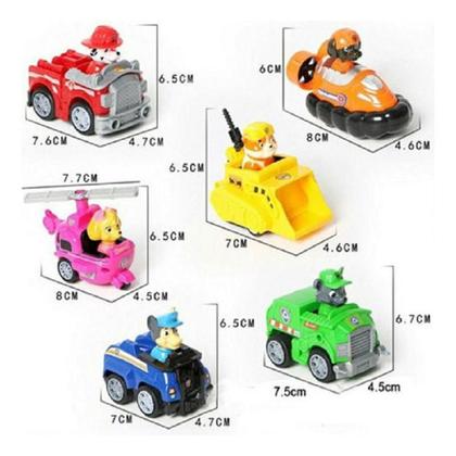 Imagem de Patrulha Canina Kit 6 Carros E Personagens Fricção Coleção